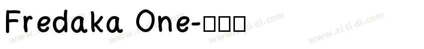 Fredaka One字体转换